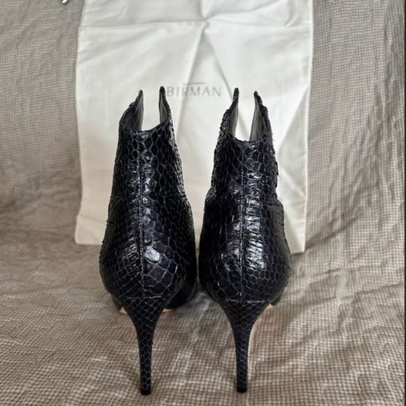 Alexandre Birman:  Megan 85 Python Ret Lacquer Booties - nightblue - Picture 10 of 14